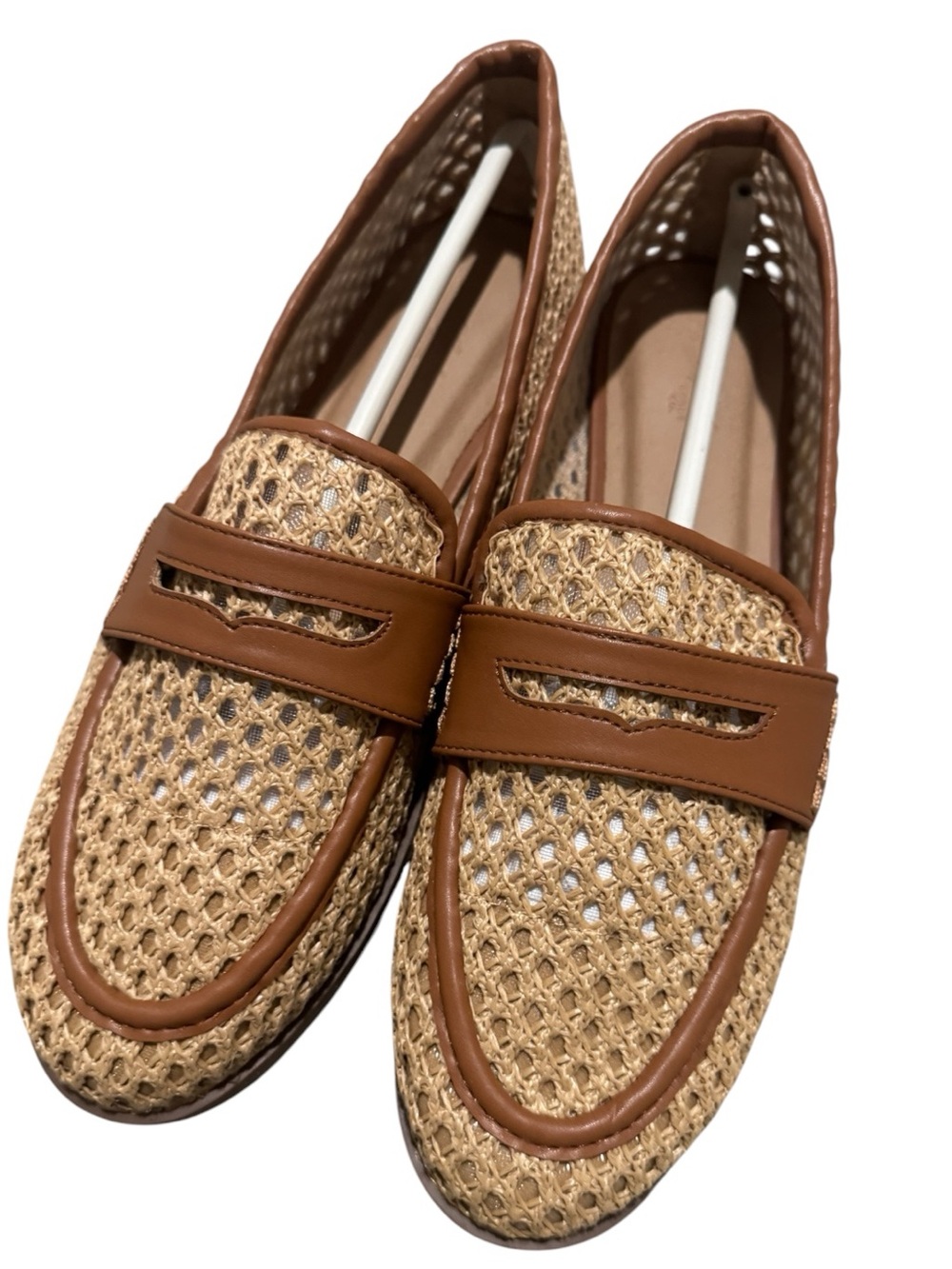 🤎NWOT Universal Thread Women’s Cove Woven Brown Minimalist Fall Loafer Flats 8.5